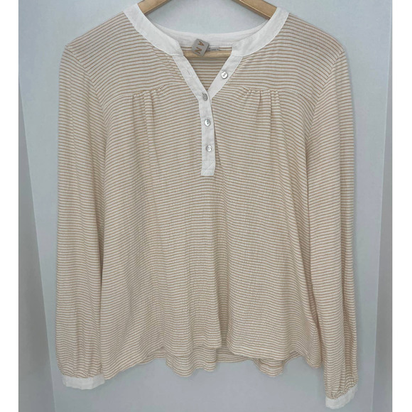 Anthropologie Tops - Dolan Anthropologie Striped Henley Top Women's Small